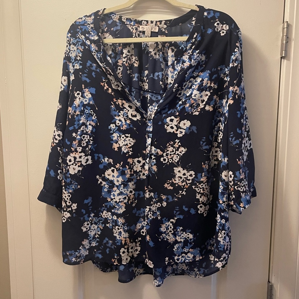 Cute thin floral blouse